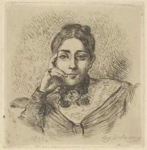 Portrait of Madame Frederic Villot, 1833. 1833. Creator: Eugene Delacroix