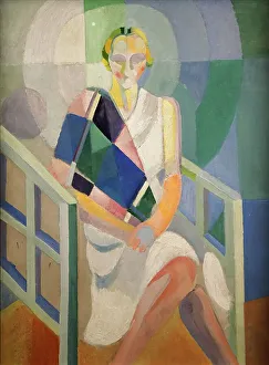 Delaunay Prints: Portrait de Madame Heim, 1926-1927. Creator: Delaunay, Robert (1885-1941)