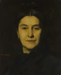 Jean Henner Prints: Portrait de Madame Herzog, 1875. Creator: Jean Jacques Henner