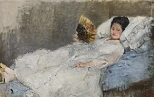 Berthe 1841 1895 Gallery: Portrait of Madame Hubbard, 1874