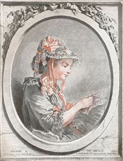 Gilles Prints: Portrait of Madame Huet, c1773. Artist: Gilles Demarteau