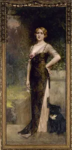Comerre Leon Francois Prints: Portrait of Madame Jean Maillard-Norbert, 1913. Creator: Leon Francois Comerre