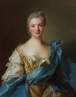 Nattier Prints: Portrait of Madame de La Porte, 1754. Artist: Nattier, Jean-Marc (1685-1766)