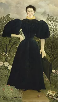 Primitivism Collection: Portrait of Madame M, 1895-1897. Artist: Rousseau, Henri Julien Felix (1844-1910)