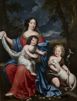 Absolutism Gallery: Portrait of Madame de Maintenon (1635-1719), with the Natural Children of Louis XIV, 17th century