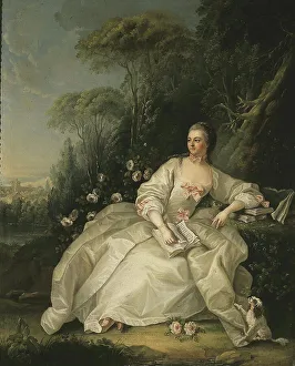 Portrait of Madame de Pompadour. Creator: Ecole Francaise