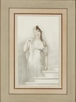 Portrait of Madame Recamier (1777-1849). Creator: Cosway, Richard (1742-1821)