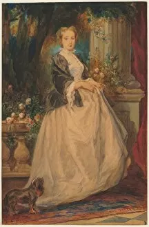 1803 1886 Gallery: Portrait of Madame Thomas (nee Camille Boucher). Creator: Eugene Isabey (French