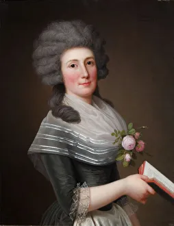 Adolf Ulrik 1751 1811 Prints: Portrait of Madame Wittfooth, nee Noer, 1789. Artist: Wertmuller, Adolf Ulrik (1751-1811)