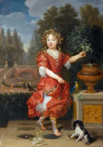 Pierre 1612 1695 Prints: Portrait of Mademoiselle de Blois, Marie-Anne de Bourbon, daughter of Louis XIV
