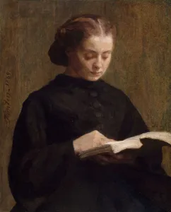 Portrait of Mademoiselle Marie Fantin-Latour, 1859. Creator: Henri Fantin-Latour