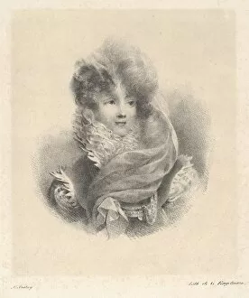 Ladieswear Gallery: Portrait of Mademoiselle de Pavant, 1825. Creator: Jean-Baptiste Isabey