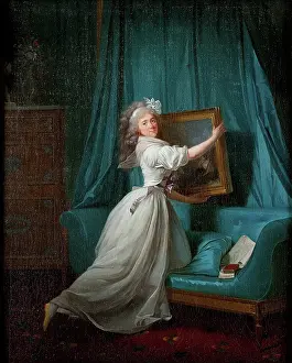 Danloux Prints: Portrait of Mademoiselle Rosalie Duthe, c1792. Creator: Danloux, Henri-Pierre (1753-1809)