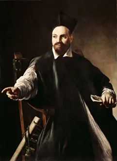 Caravaggio Prints: Portrait of Maffeo Barberini, c1598