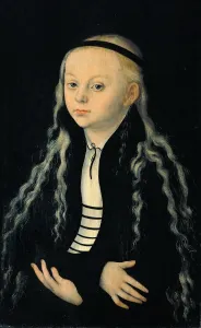 Tsars Family Prints: Portrait of Magdalena Luther (1529-1542), c. 1540