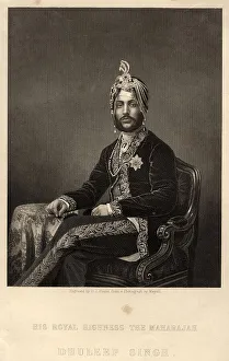 Pound Prints: Portrait of Maharaja Duleep Singh (1838-1893). Creator: Pound, Daniel John (1820-1894)