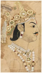 Attributed To Prints: Portrait of Maharaja Pratap Singh (1764-1803), c. 1793. Creator: Sahib Ram (Indian