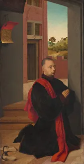 Donor Prints: Portrait of a Male Donor, c. 1455. Creator: Petrus Christus