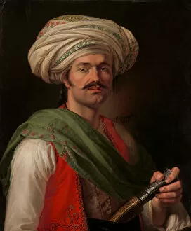Mameluke Collection: Portrait of a Mameluke, Said to Be Roustam Raza (ca. 1781-1845), 1810. Creator: Emile