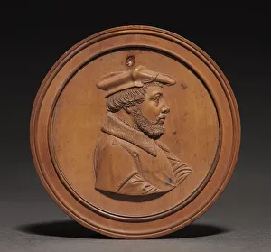 Boxwood Prints: Portrait of a Man, 1527-1546. Creator: Friedrich Hagenauer (German, 1490 / 150-aft 1546)