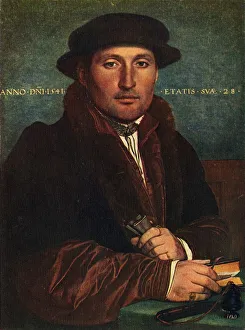 S L Bensusan Prints: Portrait of a Man, 1541, (1909). Artist: Hans Holbein the Younger