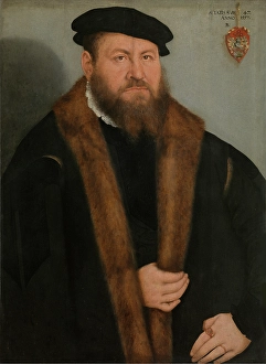 Lucas Ii Cranach Prints: Portrait of a Man, 1557. Creator: Lucas Cranach the Younger