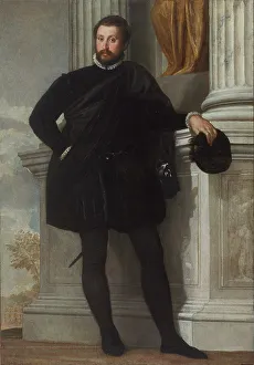 Stocking Prints: Portrait of a Man, about 1576-1578. Creator: Paolo Veronese