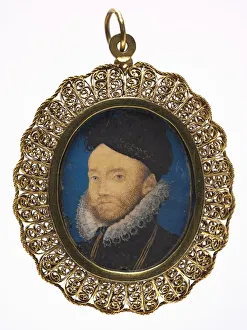 Late 16th Century Prints: Portrait of a Man, 1590s. Creator: Nicholas Hilliard (British, c. 1547-1619)