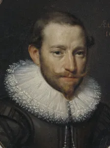 Lace Trim Prints: Portrait of a man, 1627. Creator: Anon
