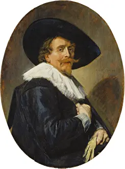 Neck Ruff Prints: Portrait of a Man, 1638. Creator: Frans Hals