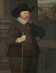 Lace Trim Prints: Portrait of a man, 1639. Creator: Anon