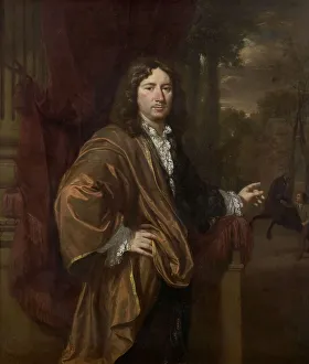 Copper Metal Prints: Portrait of a Man, 1685. Creator: Jan Verkolje