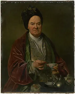 Teapot Prints: Portrait of a man, 1700-1730. Creator: Jan Kupecky