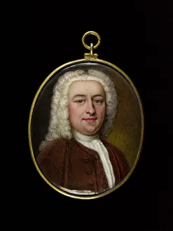Powdered Prints: Portrait of a man, between 1700 and 1750. Creator: English School