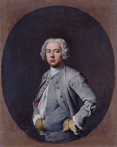 Hands On Hips Prints: Portrait of a Man, 1740. Creator: Giacomo Ceruti