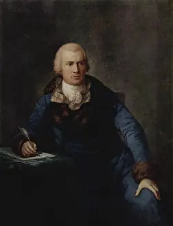 Neoclassical Prints: Portrait of a Man, 1798. Creator: Anton Graff