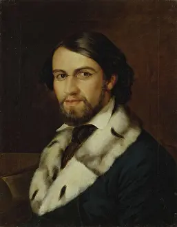 Perov Prints: Portrait of a Man, 1861. Creator: Vasily Perov