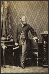 Wallpaper Prints: Portrait of a Man, about 1865. Creator: Camille Silvy