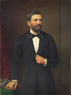 Bowtie Prints: Portrait of a Man, 1890. Creator: Miklos Barabas