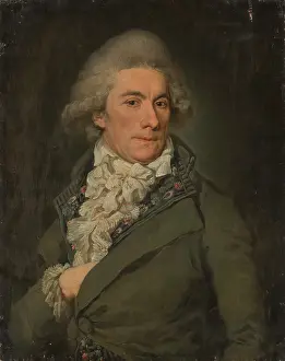 Frock Coat Prints: Portrait of a Man, 18th century. Creator: Barbara Krafft