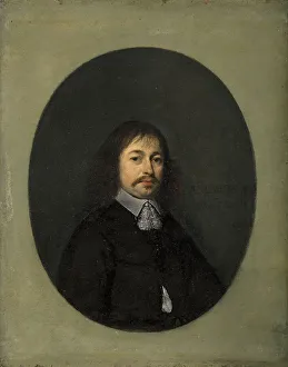 Borch Gerard Ter Ii Prints: Portrait of a Man aged Forty-two, 1652. Creator: Gerard Terborch II