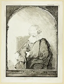 Christian Josi Prints: Portrait of a Man in an Arm Chair... published 1821. Creator: Christian Josi