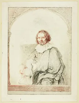 Portrait of a Man in an Arm Chair... published 1821. Creator: Christian Josi