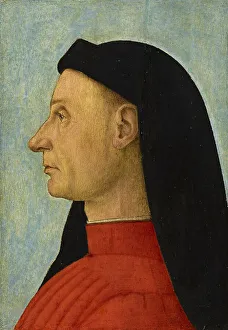 Vittore 1460 1526 Prints: Portrait of a Man, c. 1495. Creator: Carpaccio, Vittore (1460-1526)