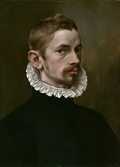 Neck Ruff Gallery: Portrait of a Man, c. 1575. Creator: Unknown