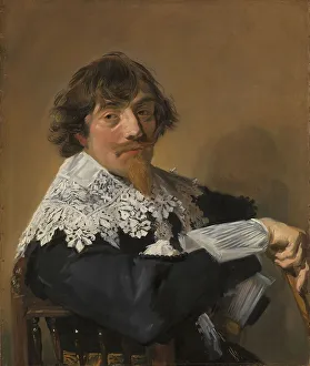 Hals Frans Prints: Portrait of a Man, c.1635. Creator: Frans Hals