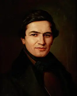 Stattler Wojciech Kornel Prints: Portrait of a Man, c1840. Creator: Wojciech Kornel Stattler