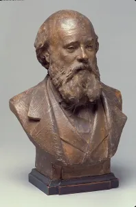Bust Prints: Portrait of a Man, c1855. Creator: Albert Ernest Carrier de Belleuse