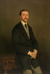 Frock Coat Prints: Portrait of a Man, c1870s. Creator: Edouard Agneessens