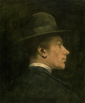 Eugene Laermans Prints: Portrait of a Man, c1900-1930. Creator: Eugene Laermans